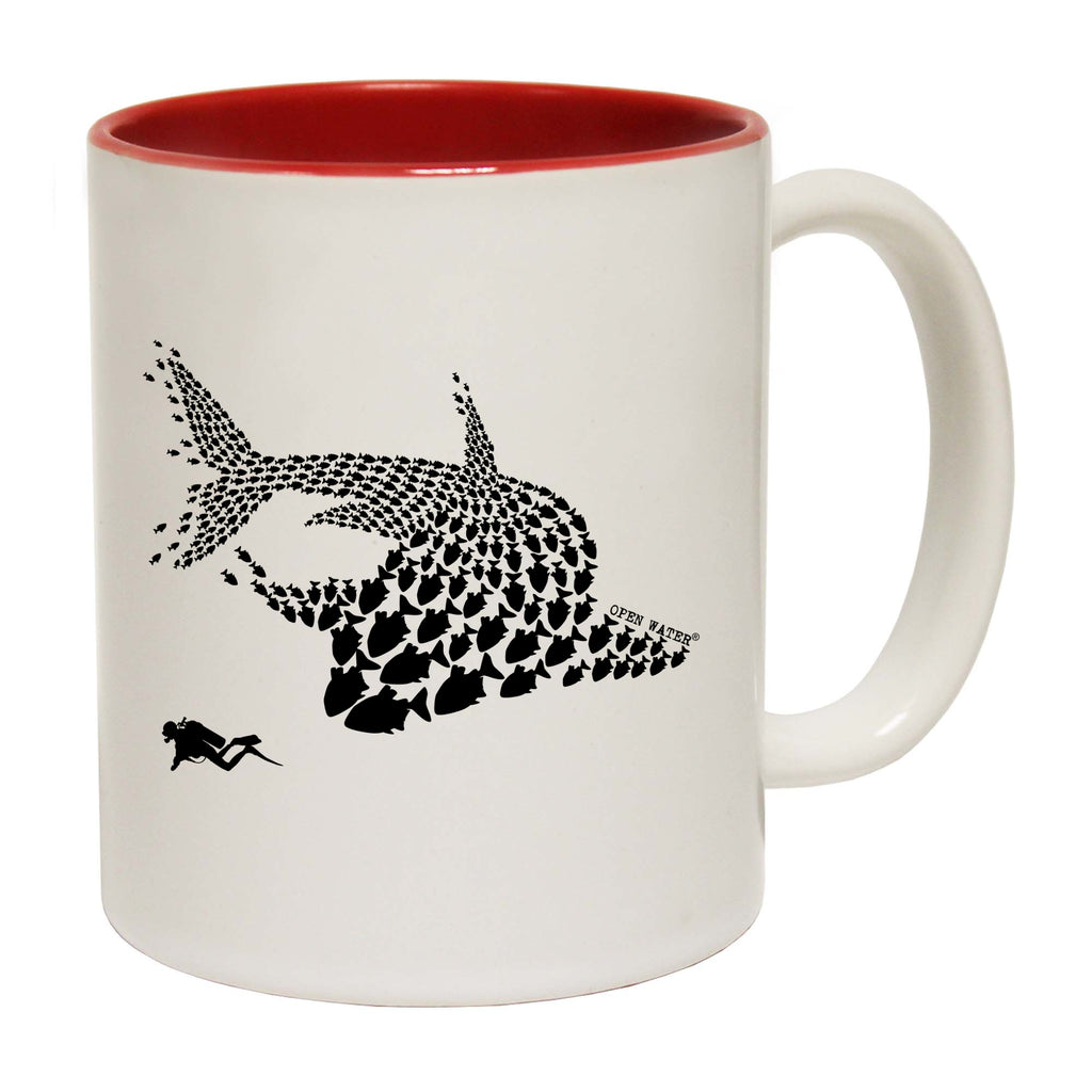 Ow Shark Diver New - Funny Coffee Mug