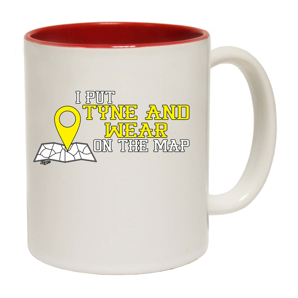 Put On The Map Tyne Wear - Funny Coffee Mug