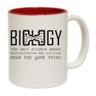 Biology The Only Science Where Multiplication And Division - Funny Coffee Mug Cup