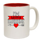 I Am With Handsome - Funny Coffee Mug