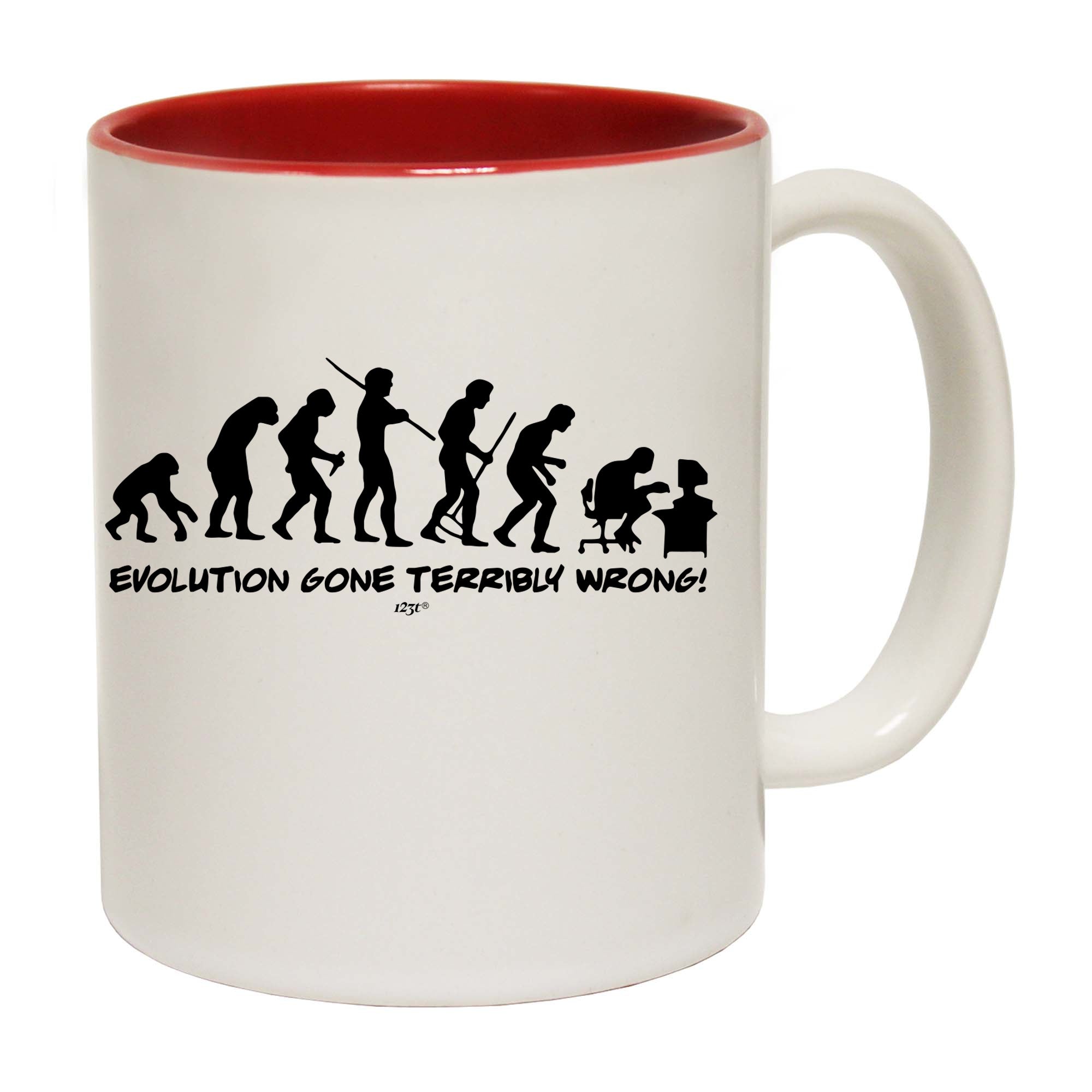 Evolution Gone Terribly Wrong - Funny Coffee Mug Cup