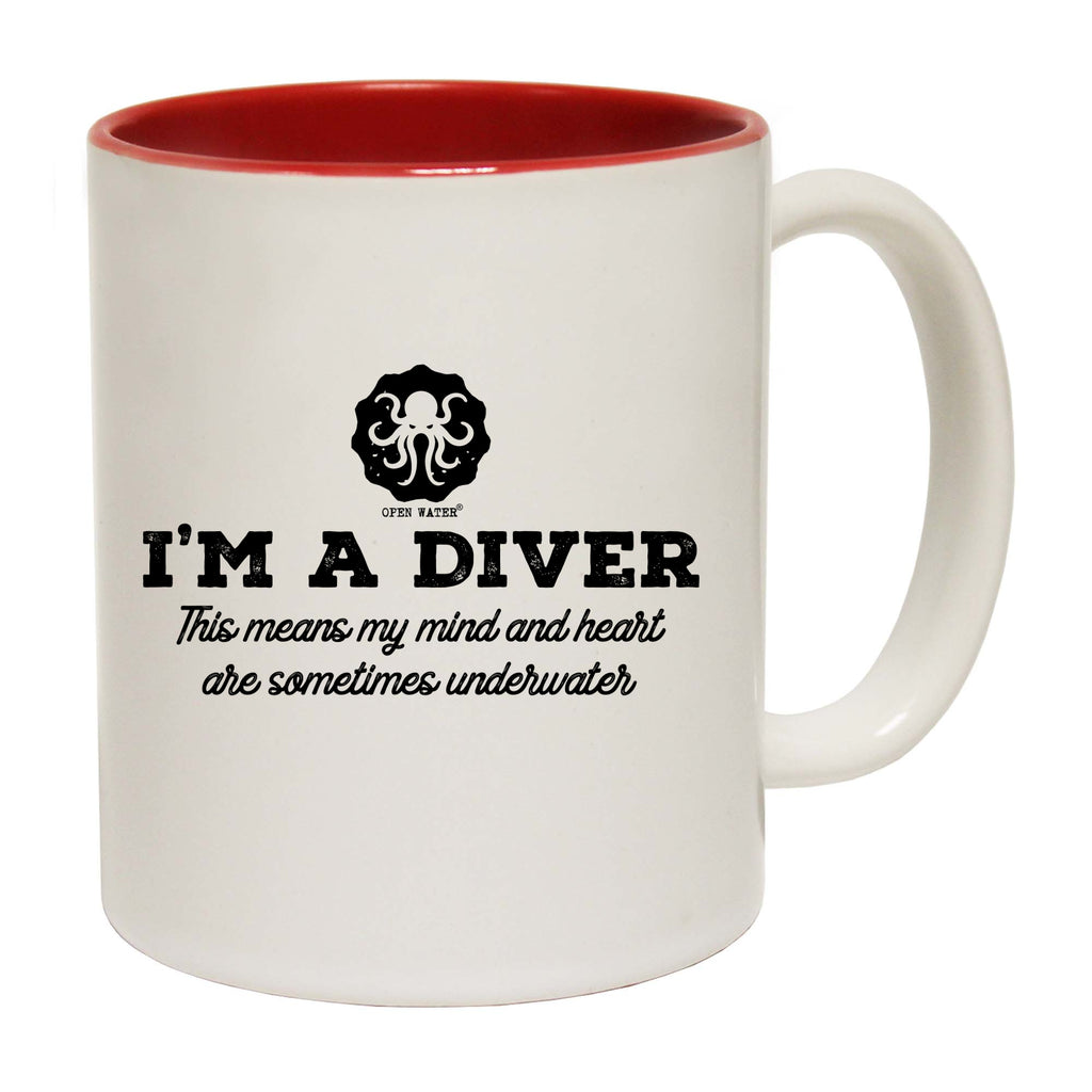 Ow Im A Diver Underwater - Funny Coffee Mug