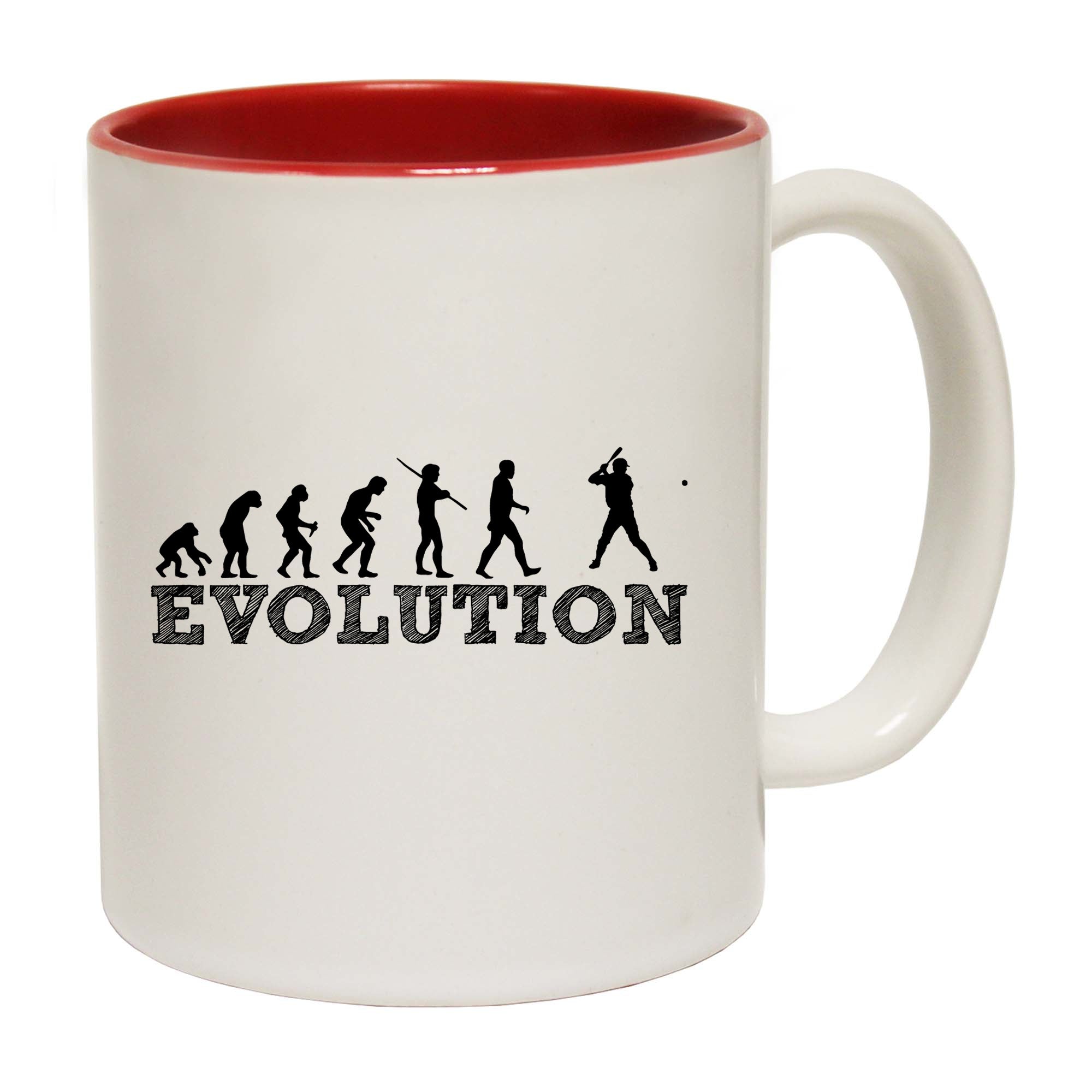 Evolution Baseball - Funny Coffee Mug