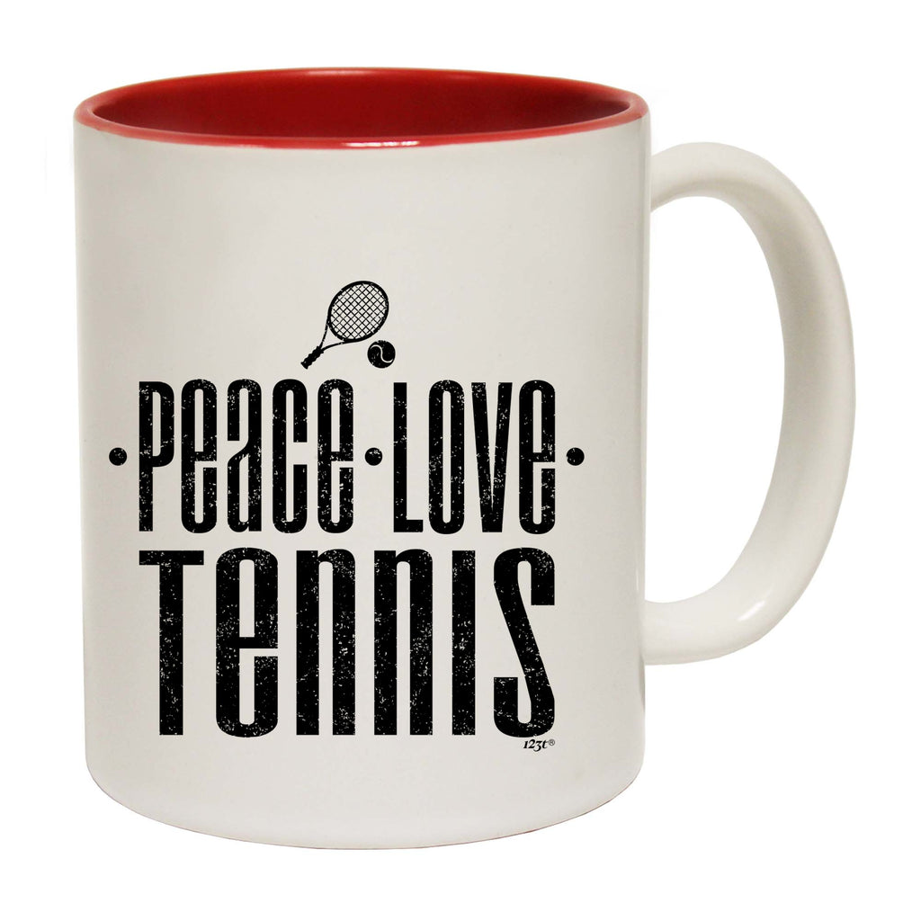 Peace Love Tennis - Funny Coffee Mug