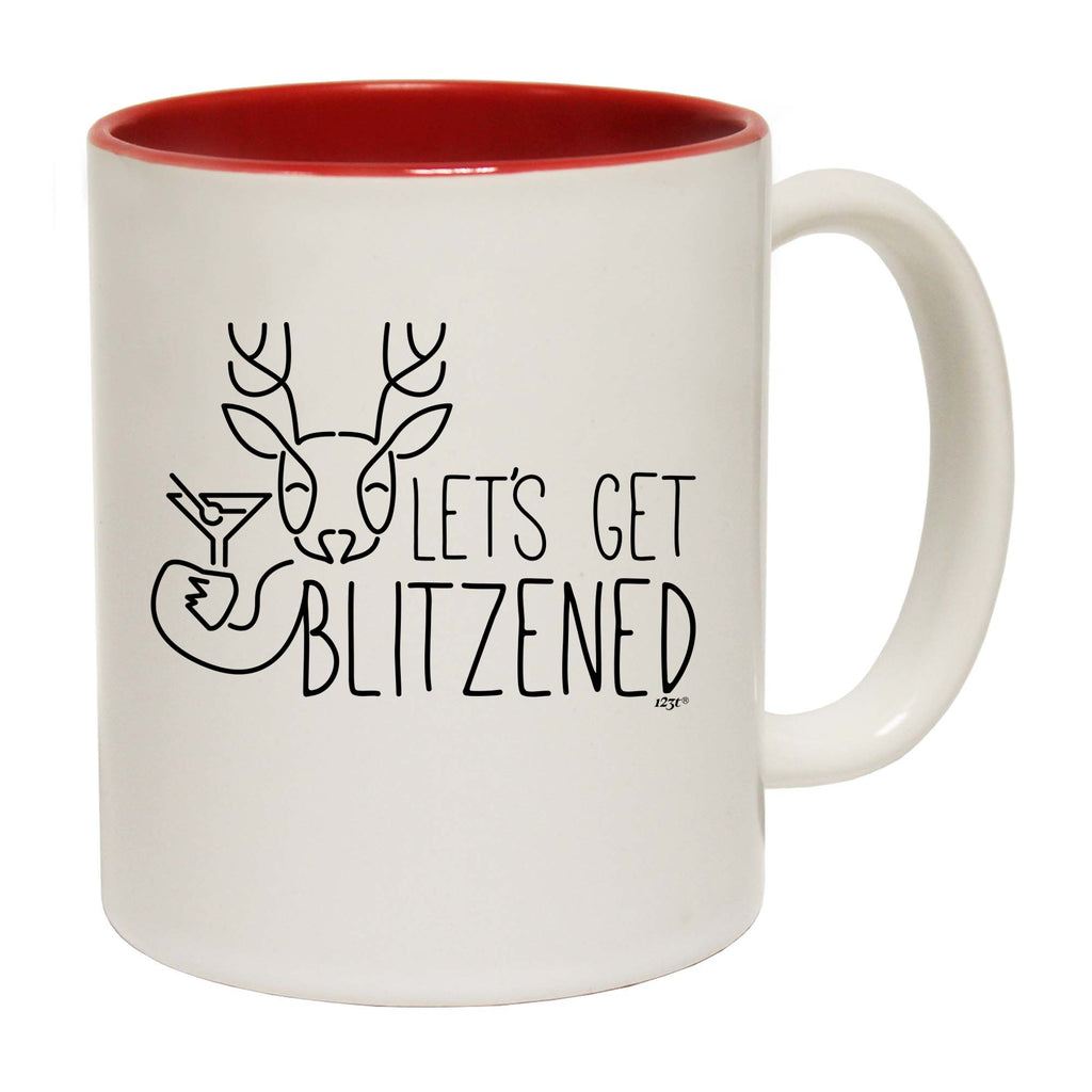 Lets Get Blitzened Christmas - Funny Coffee Mug