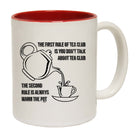 The First Rule Of Tea Club - Funny Coffee Mug