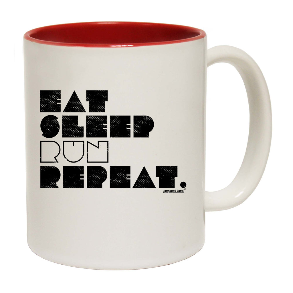 Pb Eat Sleep Run Repeat - Funny Coffee Mug