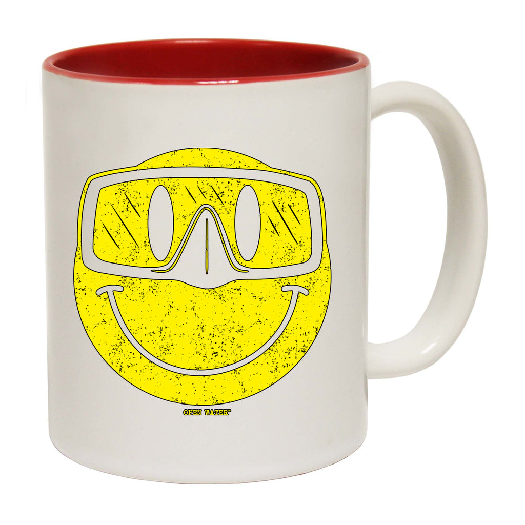 Ow Smiling Goggles Diver - Funny Coffee Mug