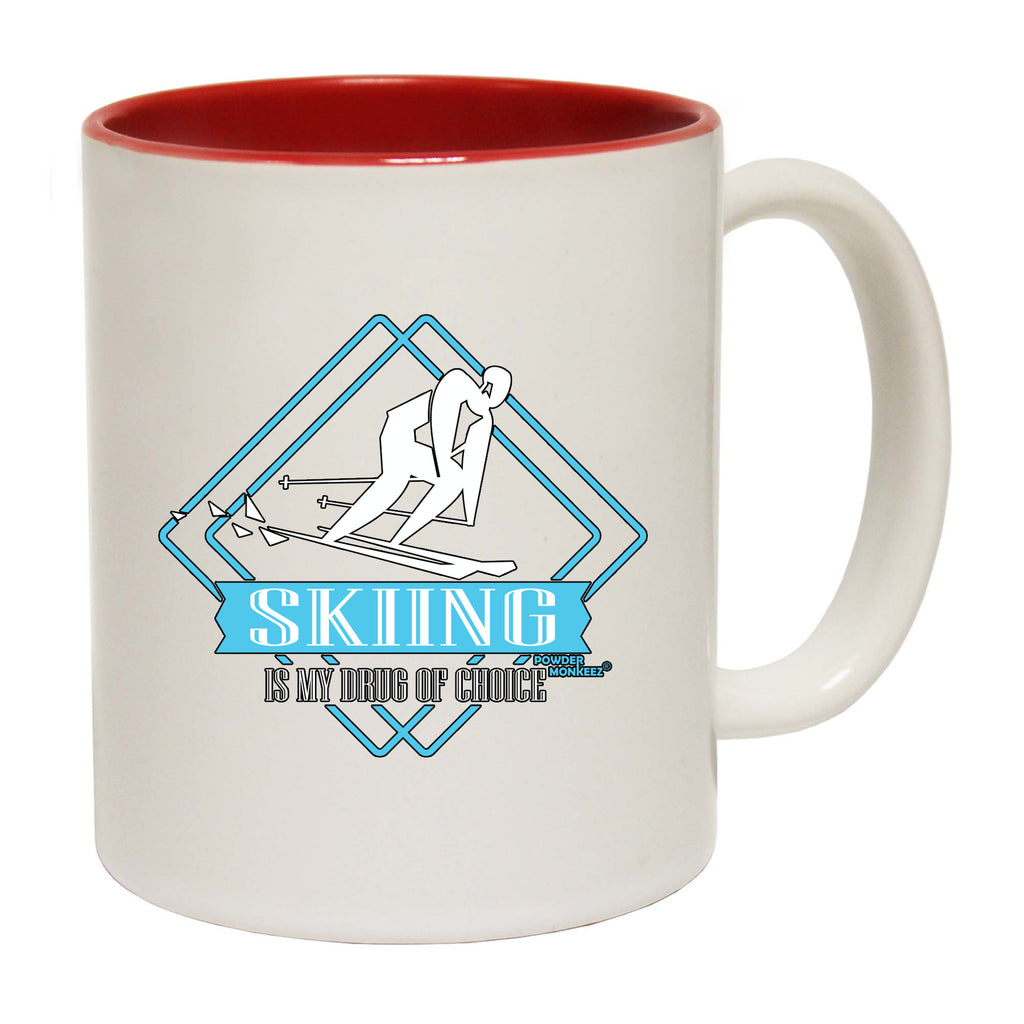 Pm Skiing Is My Drug Of Choice - Funny Coffee Mug