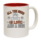 All You Need Is Love And A Dog - Funny Coffee Mug