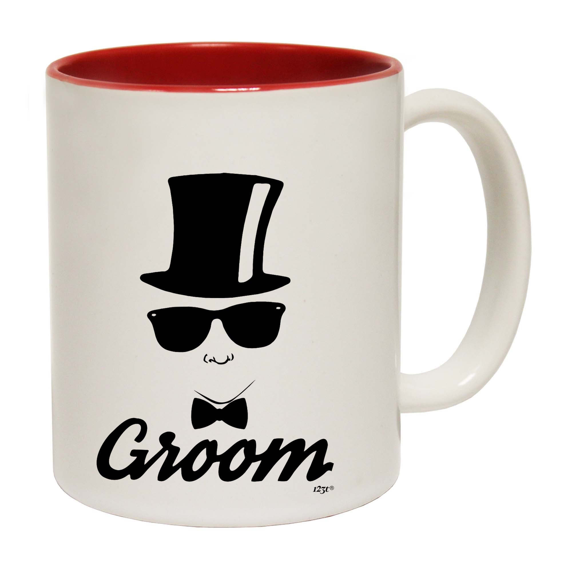 Groom Glasses Top Hat Married - Funny Coffee Mug Cup