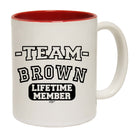 Brown V2 Team Lifetime Member - Funny Coffee Mug Cup