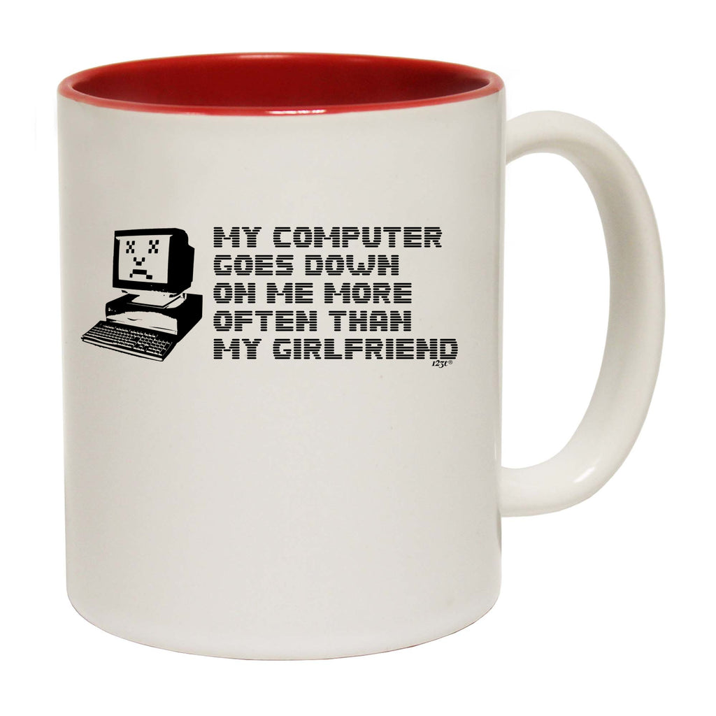 My Computer Goes Down On Me More Often Than My Girlfriend - Funny Coffee Mug