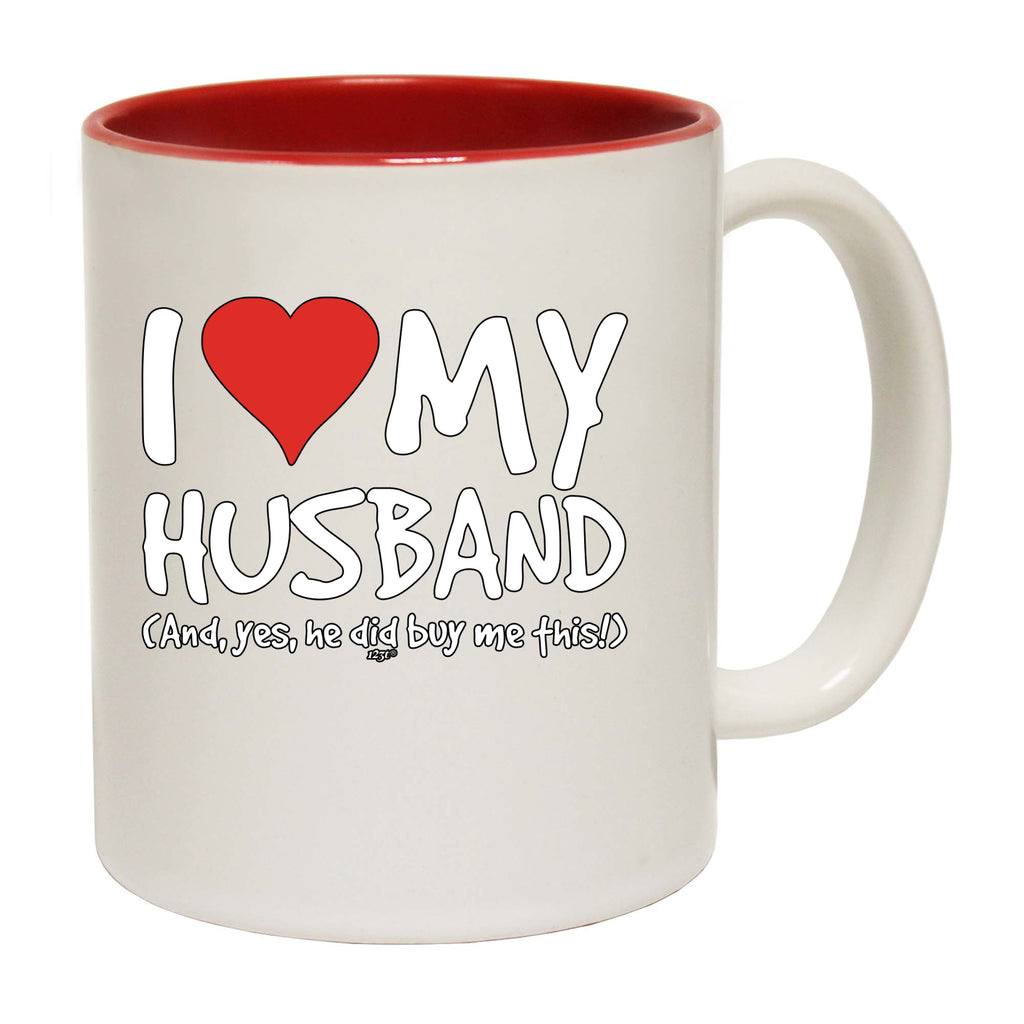 Love My Husband And Yes - Funny Coffee Mug