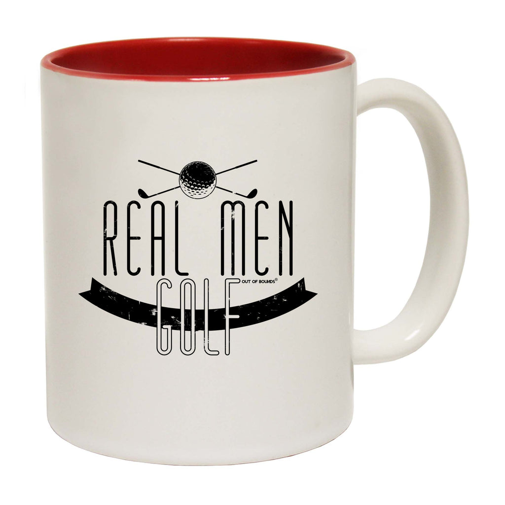 Oob Real Men Golf - Funny Coffee Mug