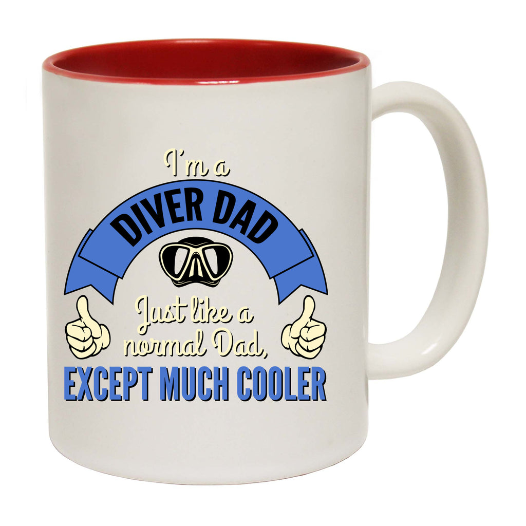 Ow Im A Diver Dad - Funny Coffee Mug