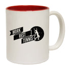 Work Rest Tennis - Funny Coffee Mug