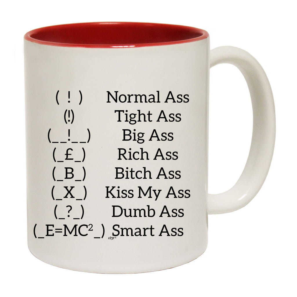 Ass Types - Funny Coffee Mug Cup