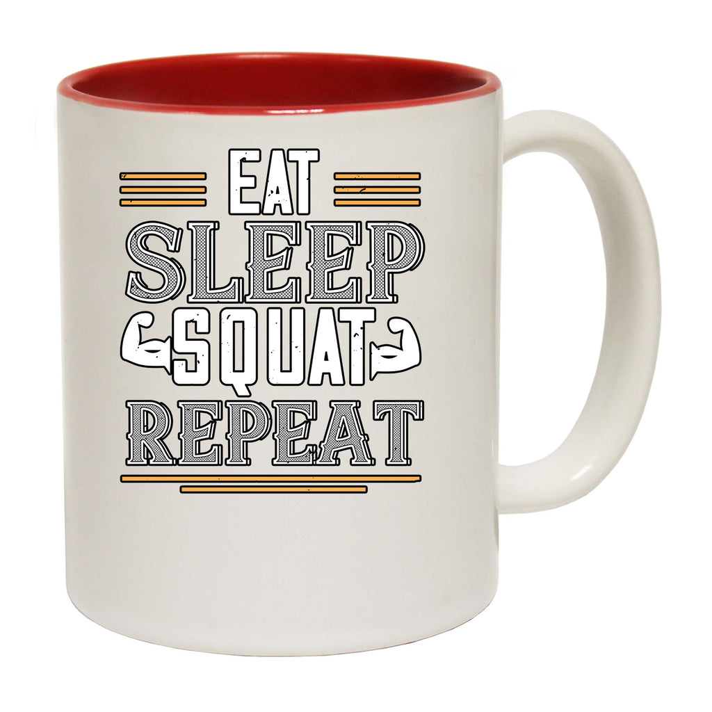 Eat Sleep Squat Repeat Swps - Funny Coffee Mug