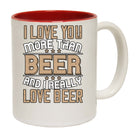 I Love You More Than Beer And I Really Love Beer - Funny Coffee Mug