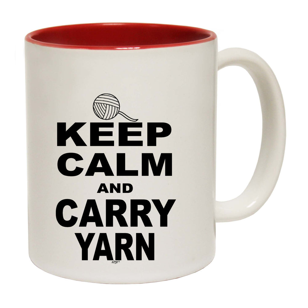 Keep Calm And Carry Yarn - Funny Coffee Mug