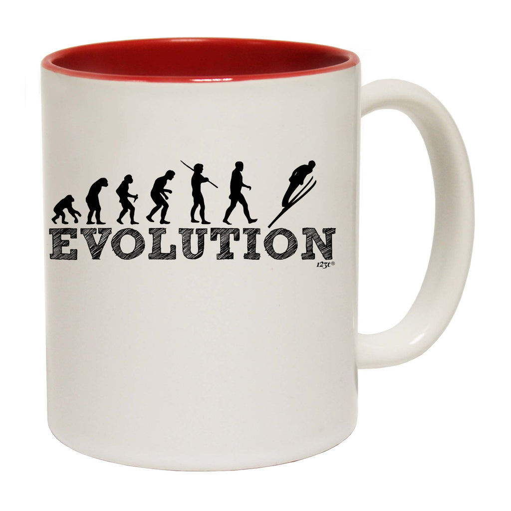 Evolution Sk Jumping - Funny Coffee Mug Cup