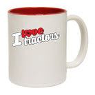 Love Tractors Stencil - Funny Coffee Mug