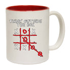 Think Outside The Box Naughts And Crosses - Funny Coffee Mug