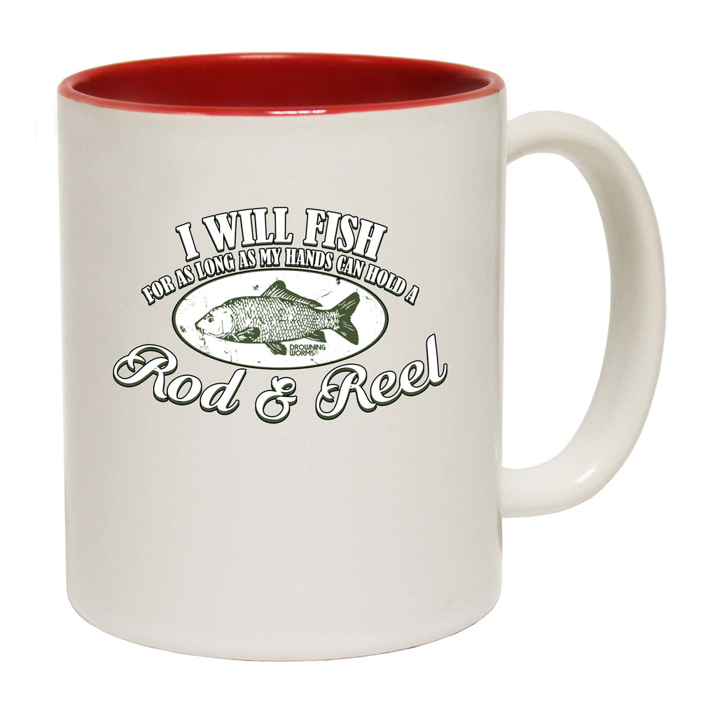 Dw I Will Fish For As Long Rod And Reel - Funny Coffee Mug