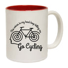 Rltw The Voices In My Head Keep Telling Me To Go Cycling - Funny Coffee Mug