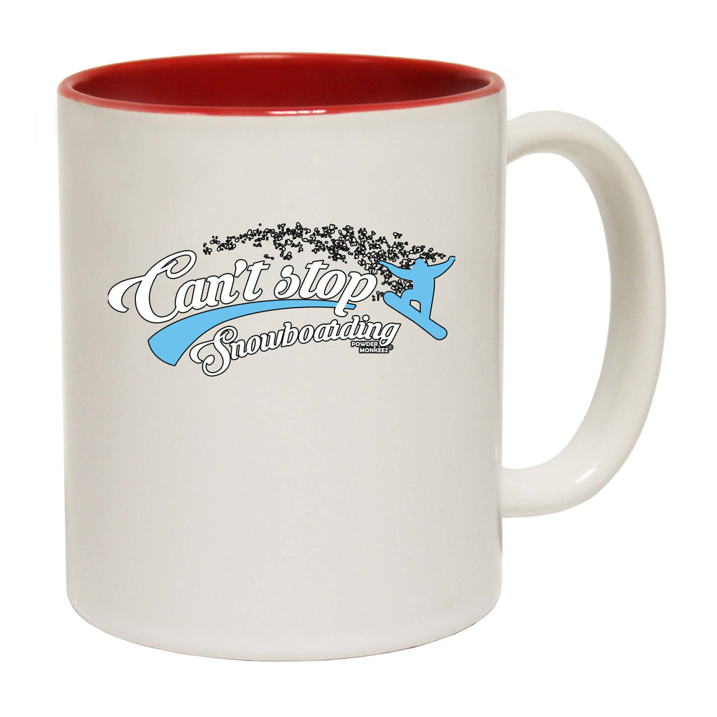 Pm Cant Stop Snowboarding - Funny Coffee Mug