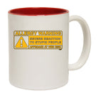 Allergy Warning Stupid People - Funny Coffee Mug Cup