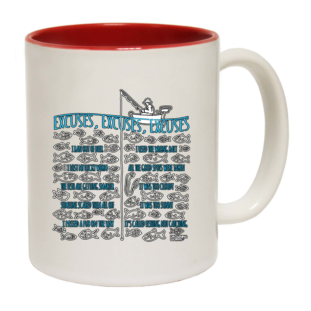 Dw Fishing Excuses - Funny Coffee Mug