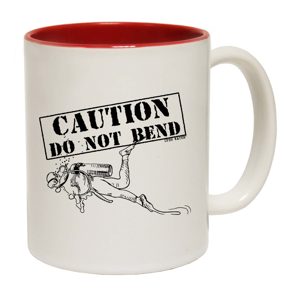 Ow Caution Do Not Bend - Funny Coffee Mug