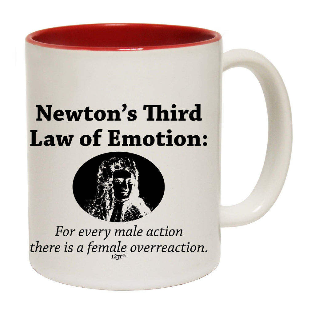 Newtons Third Law Of Emotion - Funny Coffee Mug
