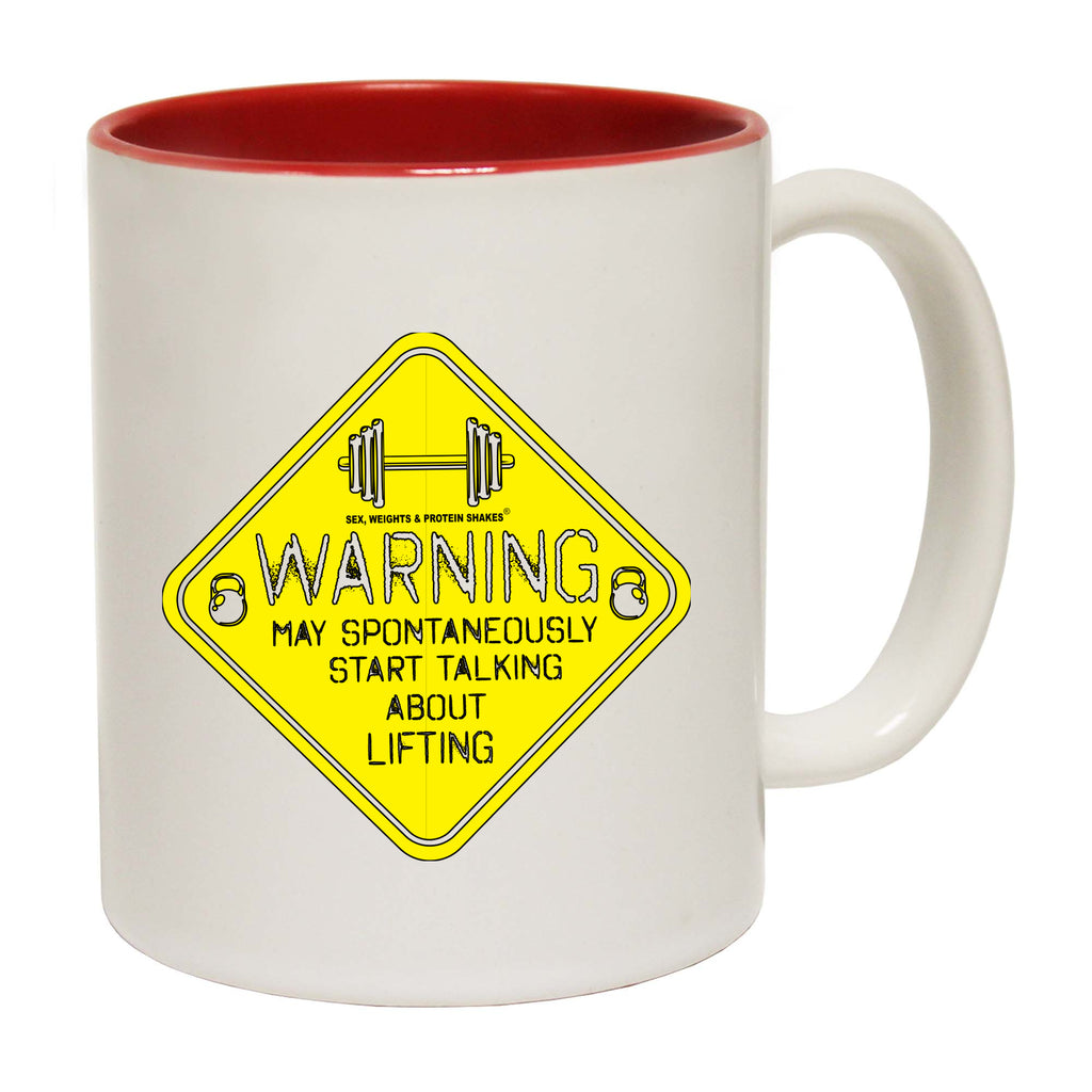 Swps Warning Start Talking Lifting - Funny Coffee Mug