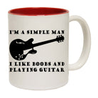 I'M Simple B  B Playing Guitar Music - Funny Coffee Mug Cup