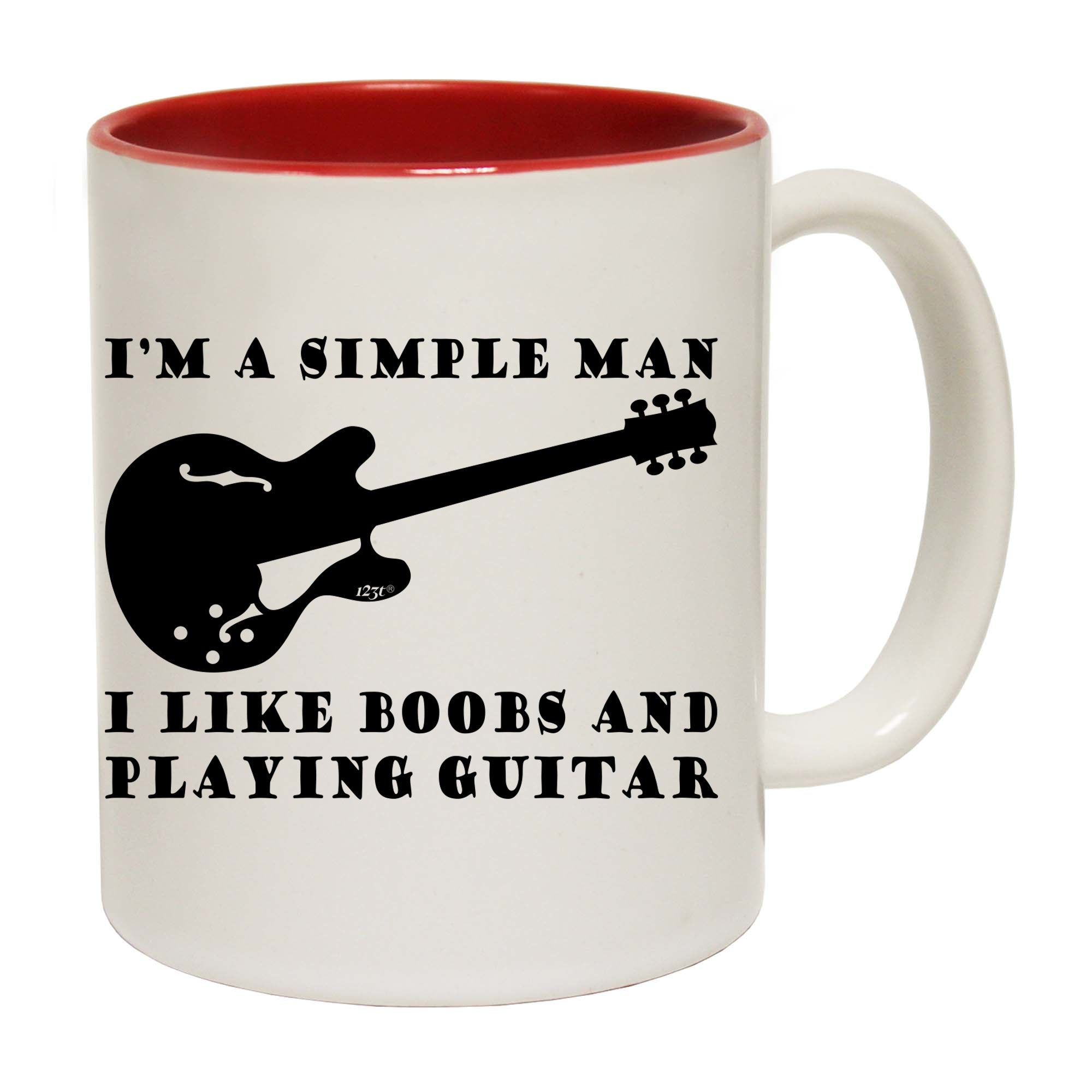I'M Simple B  B Playing Guitar Music - Funny Coffee Mug Cup