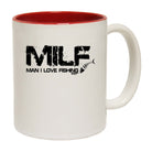 Dw Milf Man I Love Fishing - Funny Coffee Mug