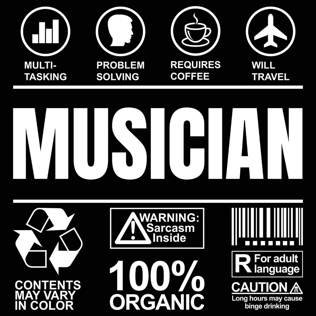 Musician Sarcastic Humour - Mens 123t Funny T-Shirt Tshirts