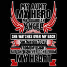 My Aunt My Hero My Guardian Angel Auntie - Mens 123t Funny T-Shirt Tshirts
