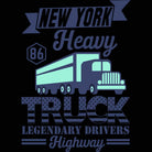 New York Heavy Truck Legendary Drivers - Mens 123t Funny T-Shirt Tshirts