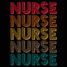 Nurse Five Retro Lettering - Mens 123t Funny T-Shirt Tshirts