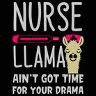Nurse Llama - Mens 123t Funny T-Shirt Tshirts