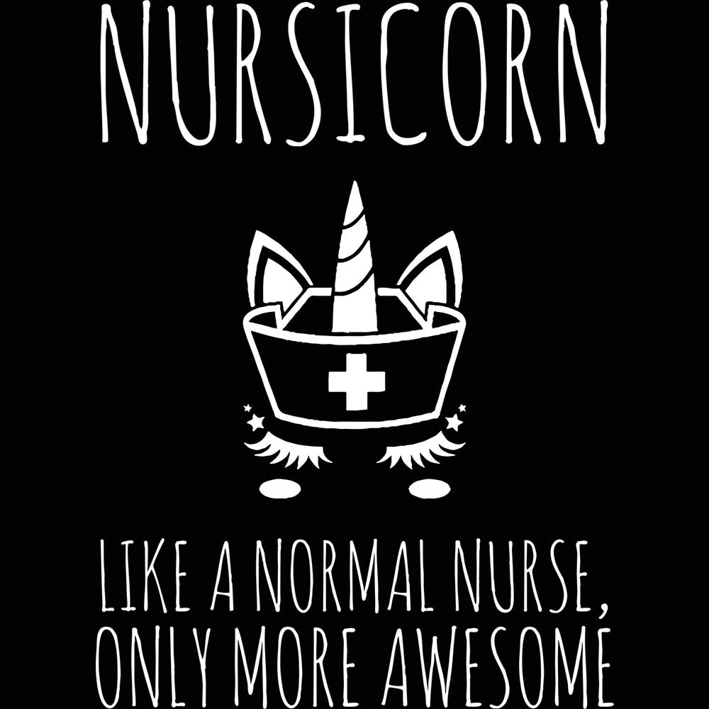 Nursicorn Like A Normal Nurse Only More Awesome - Mens 123t Funny T-Shirt Tshirts
