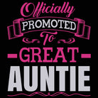 Officially Promoted To Great Auntie - Mens 123t Funny T-Shirt Tshirts