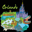 Orlando Florida Usa Country Flag Destination - Mens 123t Funny T-Shirt Tshirts