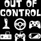 Out Of Control Gamer Games Video - Mens 123t Funny T-Shirt Tshirts
