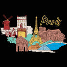 Paris France Country Flag Destination - Mens 123t Funny T-Shirt Tshirts