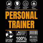 Personal Trainer Sarcastic Humour - Mens 123t Funny T-Shirt Tshirts